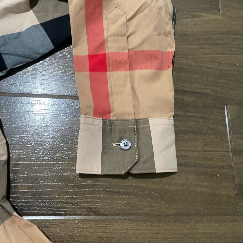 Burberry Beige and Red Checkered women Shirt - Picture 4 of 5